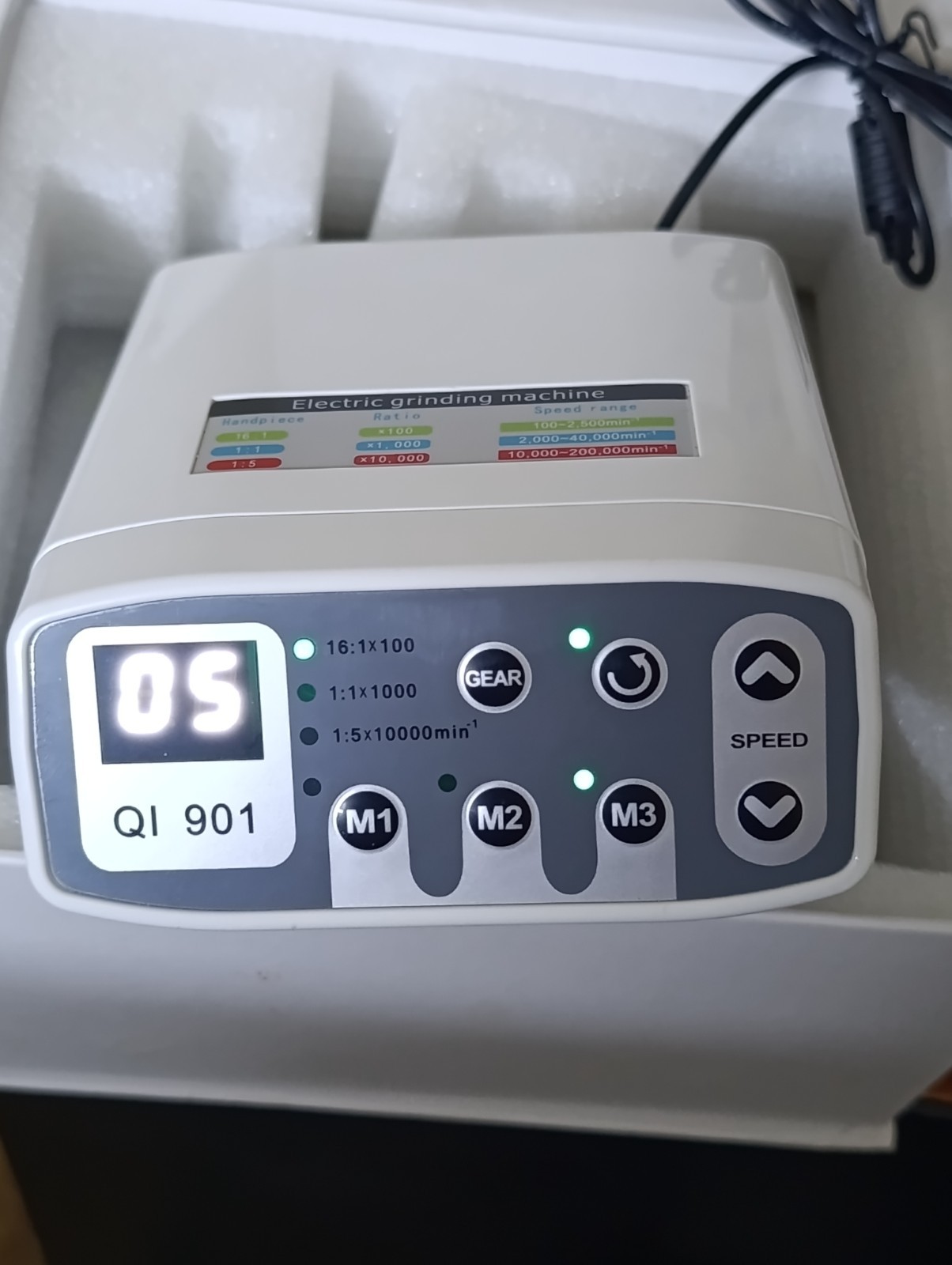 QI-901 Dental Brushless Electric Motors Grinding Machine "POWER ON" "FOR PARTS"