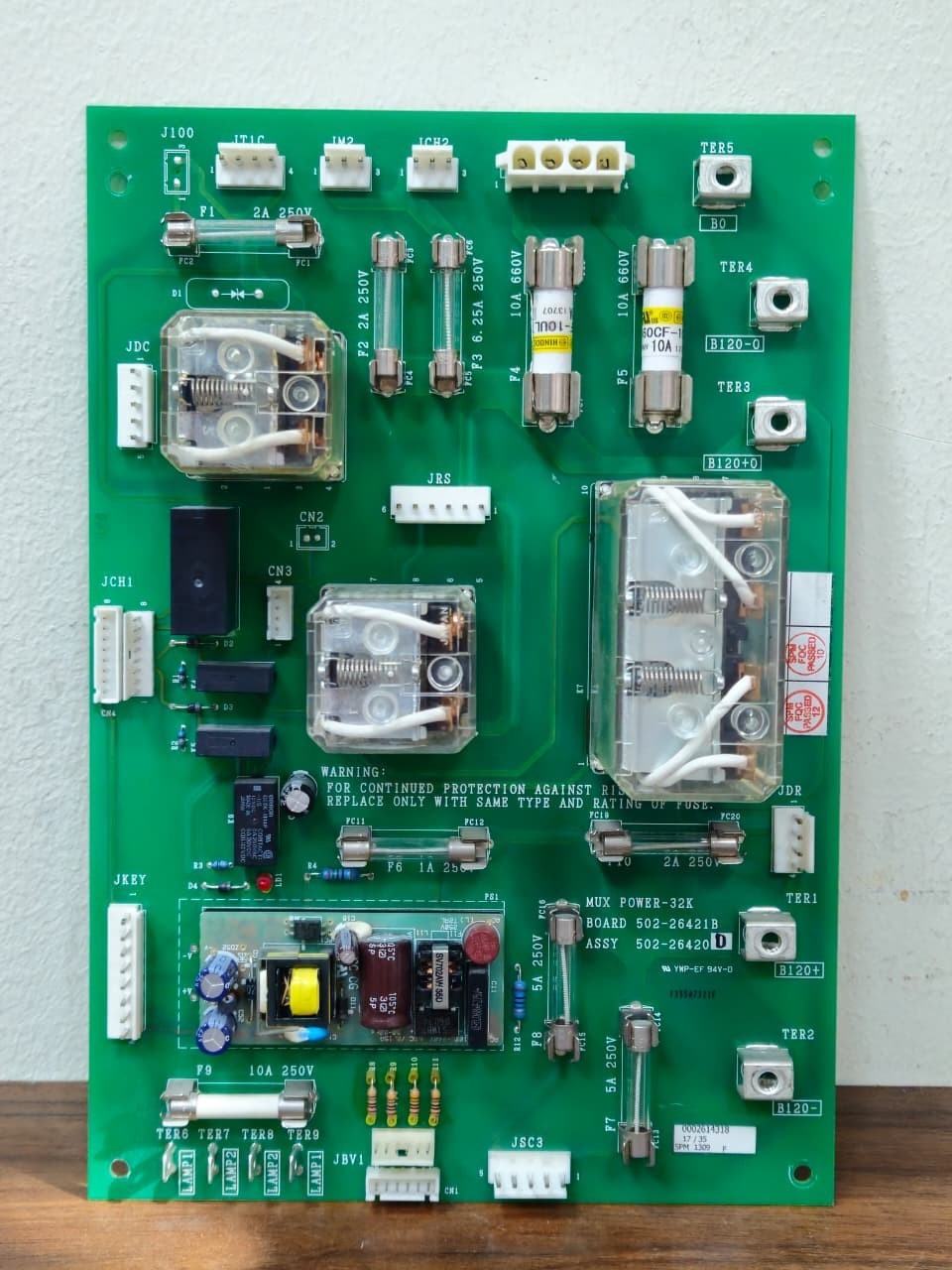 Shimadzu MUX Power-32K Board 502-26421B / ASSY 502-26420 D