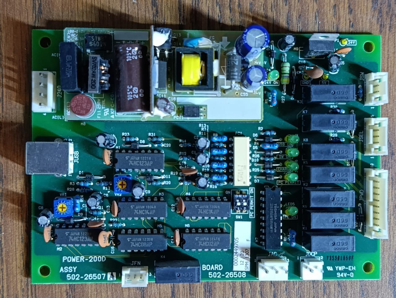 Power 200-D Board (ASSY 502-26507, Board 502-26508)
