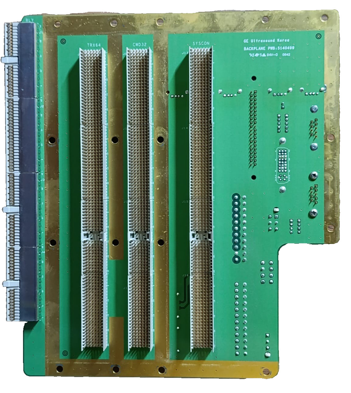 GE LOGIQ P5 BACKPLANE ASSY MODEL 5140499-2/5140498-2/5144581-2