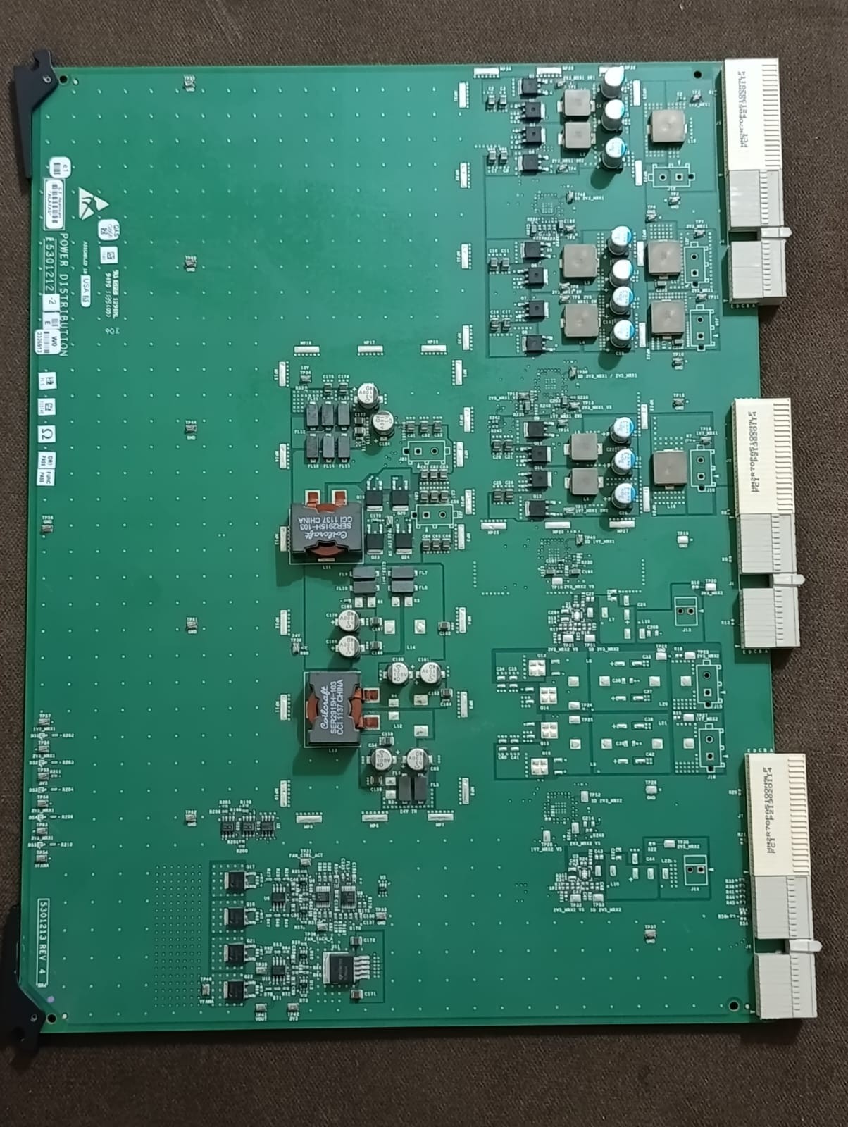 GE 5301213 REV 4 2301212-2 POWER DISTRIBUTION BOARD TESTED