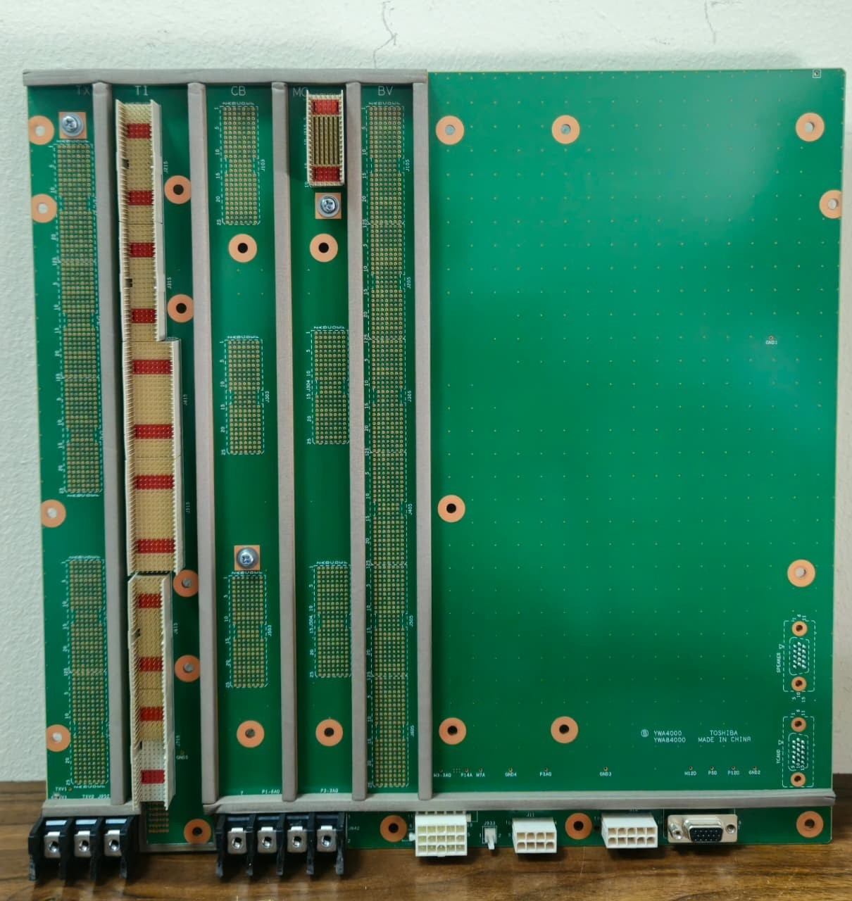 Toshiba Aplio 300/500 Ultrasound Backplane Motherboard PM30-39262 YWA4000 BP Rev