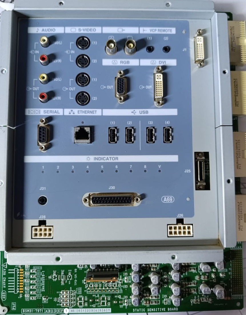 TOSHIBA BSM31-7971 AVPN2 Board. A69 AVPN2.  REV 1.  TOSHIBA ULTRASOUND