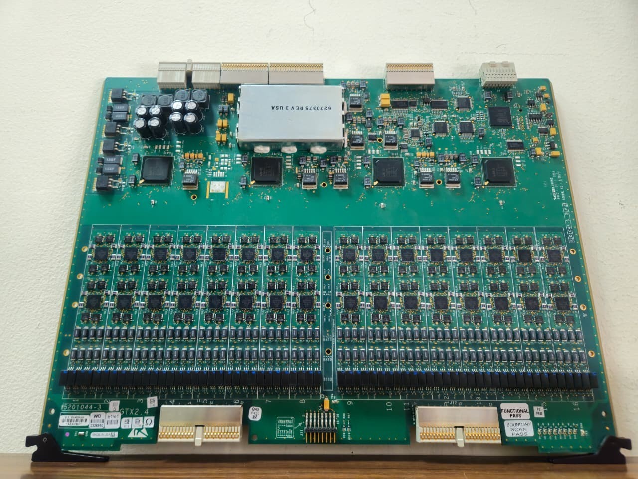 GE Healthcare LOGIQ E9 GTX2.4 Ultrasound Backplane Board 5201044-3 REV 2