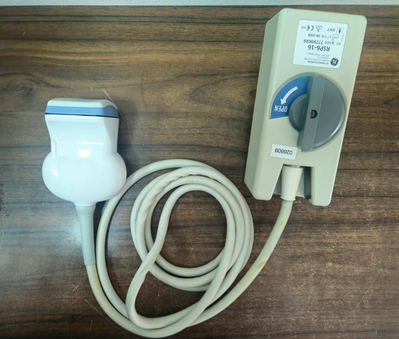 GE RSP6-16 4D Convex Ultrasound Probe Transducer For Parts Repair Not Working