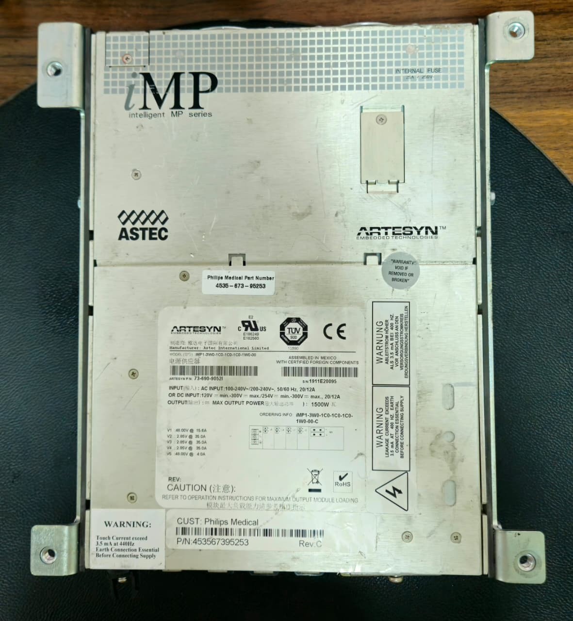 Philips Brilliance iCT PS-2 Power Supply 453567395253 73-690-90521 Tested