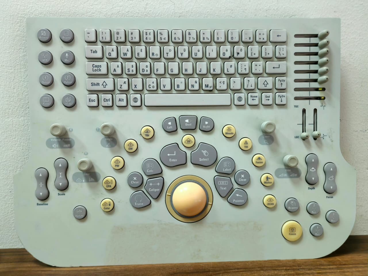 Philips HD11 HD11 XE Control Panel Keyboard Trackball Assembly 453563-495542 Tes